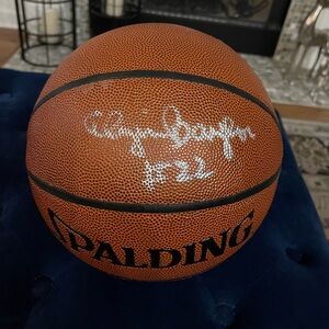 Elgin Baylor signed basketball